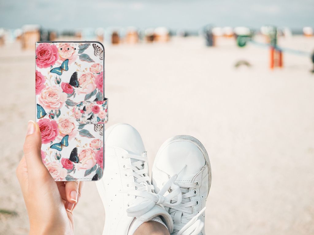 Xiaomi Redmi 8A Hoesje Butterfly Roses