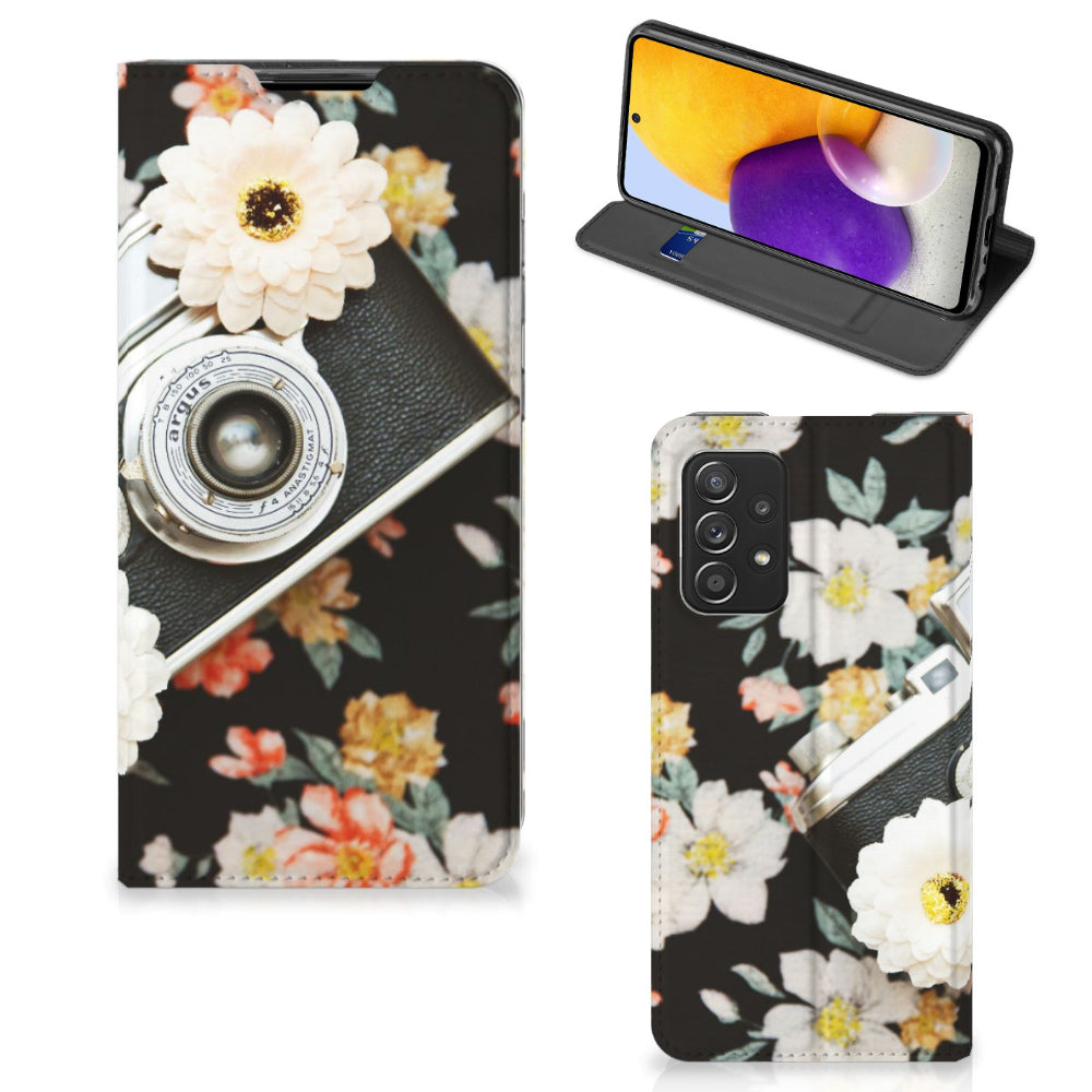 Samsung Galaxy A72 (5G/4G) Stand Case Vintage Camera