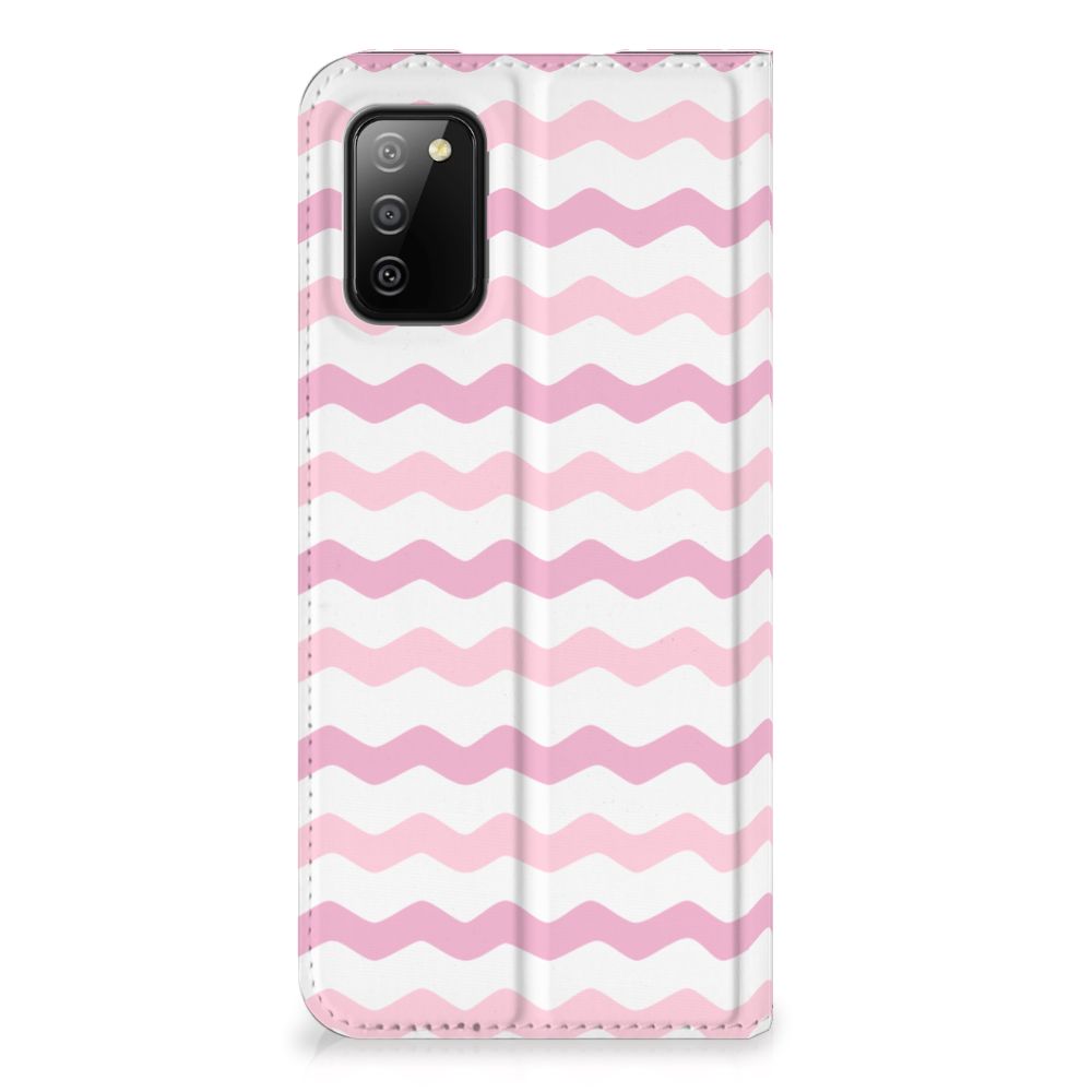 Samsung Galaxy M02s | A02s Hoesje met Magneet Waves Roze - B2C Telecom