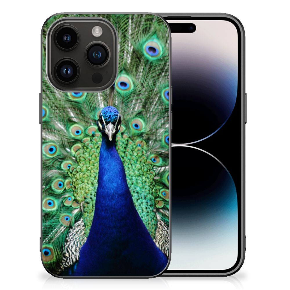 iPhone 15 Pro Dierenprint Telefoonhoesje Pauw