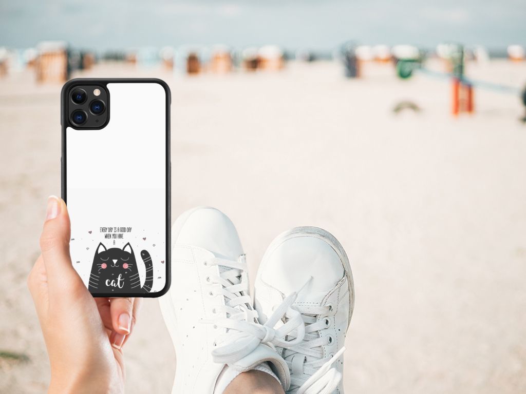 Apple iPhone 11 Pro Max Bumper Hoesje Cat Good Day B2C Telecom