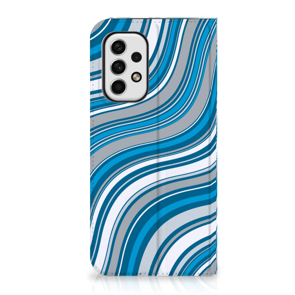 Samsung Galaxy A23 Hoesje met Magneet Waves Blue - B2C Telecom