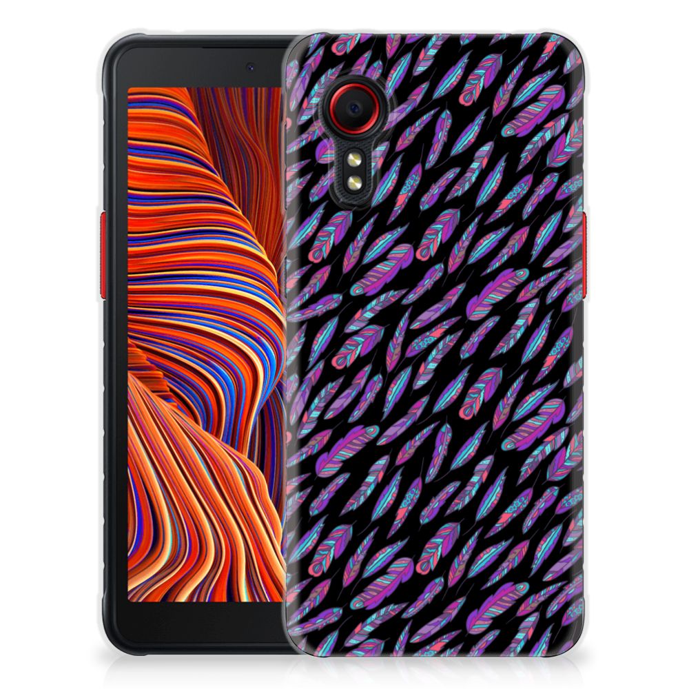 Samsung Galaxy Xcover 5 TPU bumper Feathers Color