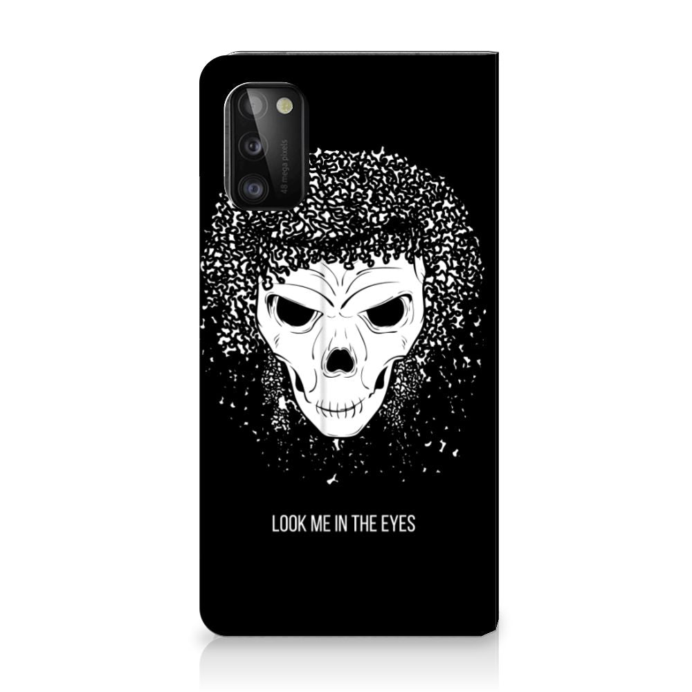Mobiel BookCase Samsung Galaxy A41 Skull Hair - B2C Telecom