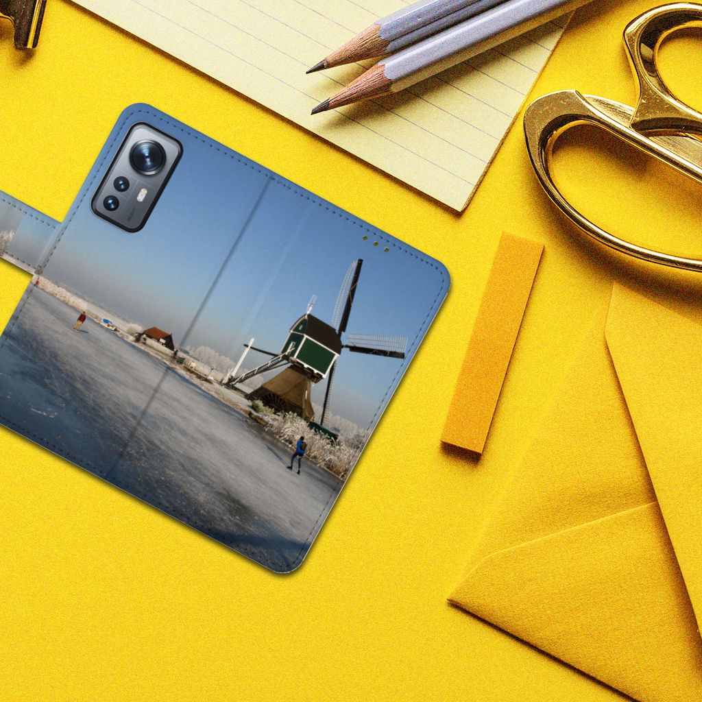 Xiaomi 12 | 12X Flip Cover Schaatsers
