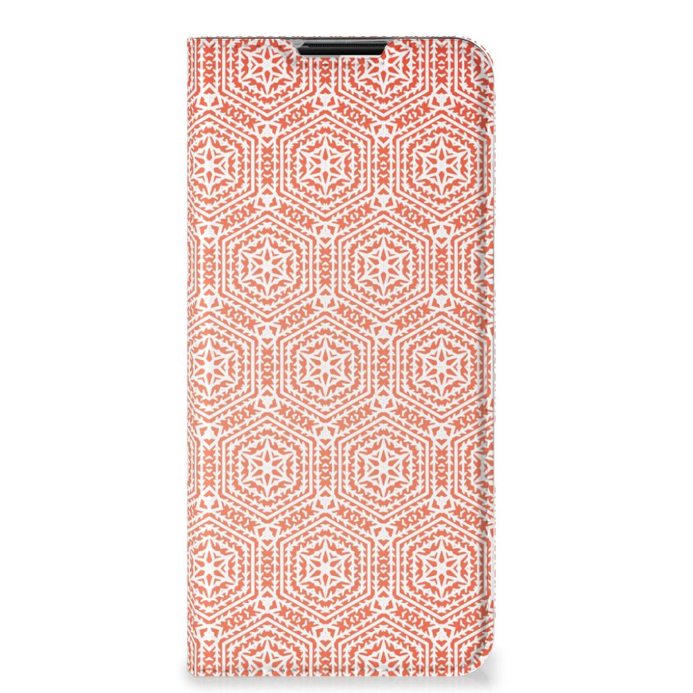 OnePlus Nord N100 Hoesje met Magneet Pattern Orange - B2C Telecom