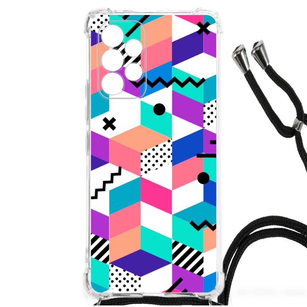 Samsung Galaxy A53 Shockproof Case Blokken Kleurrijk