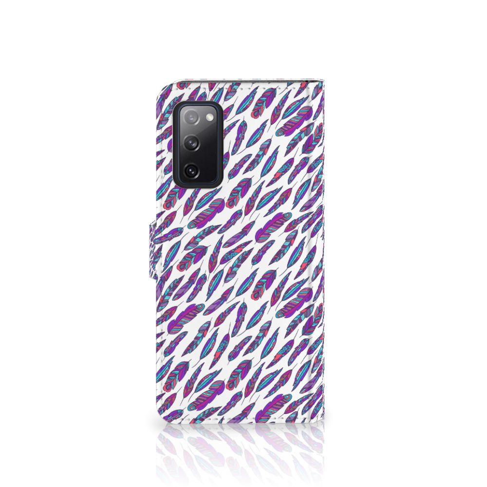 Samsung Galaxy S20 FE Telefoon Hoesje Feathers Color
