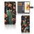 Motorola Moto G73 Telefoonhoesje met Pasjes Pauw met Bloemen