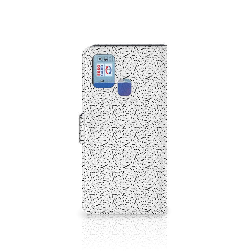 Samsung Galaxy M31 Telefoon Hoesje Stripes Dots