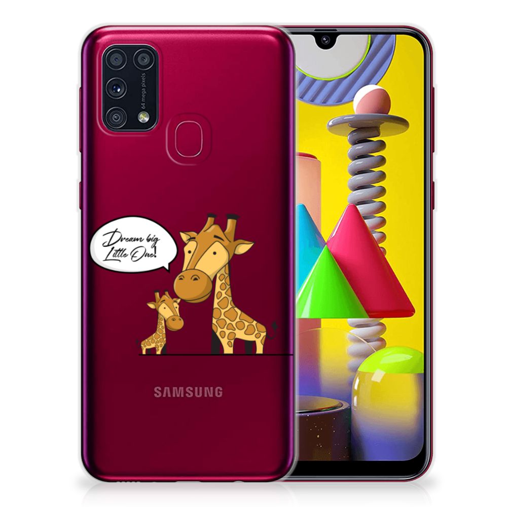 Samsung Galaxy M31 Telefoonhoesje met Naam Giraffe B2C Telecom