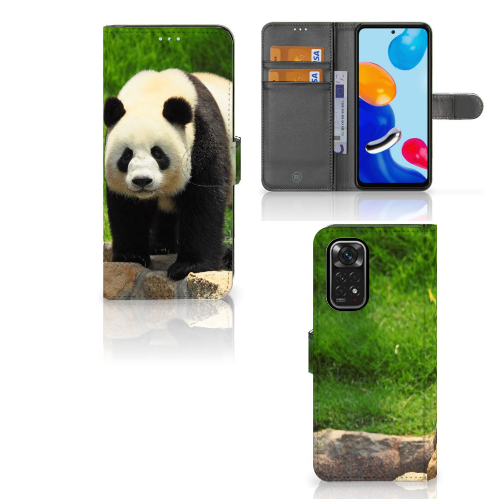 Xiaomi Redmi Note 11/11S Telefoonhoesje met Pasjes Panda