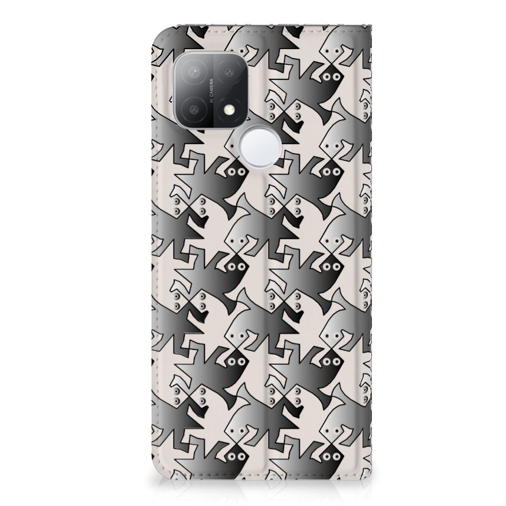 OPPO A15 Hoesje maken Salamander Grey - B2C Telecom