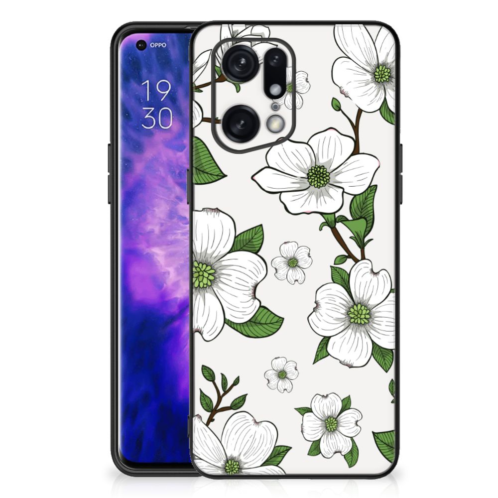 OPPO Find X5 Pro Bloemen Hoesje Dogwood Flowers