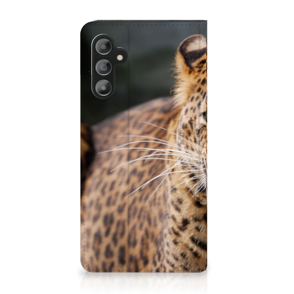Samsung Galaxy A14 4G Hoesje maken Luipaard met leeuwachtige print en vlekken.