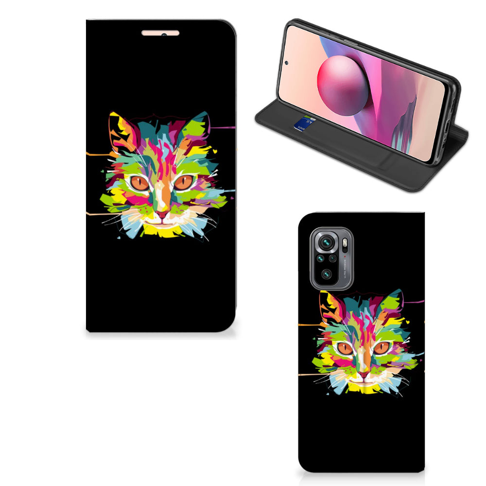 Xiaomi Redmi Note 10 4G | 10S | Poco M5s Magnet Case Cat Color