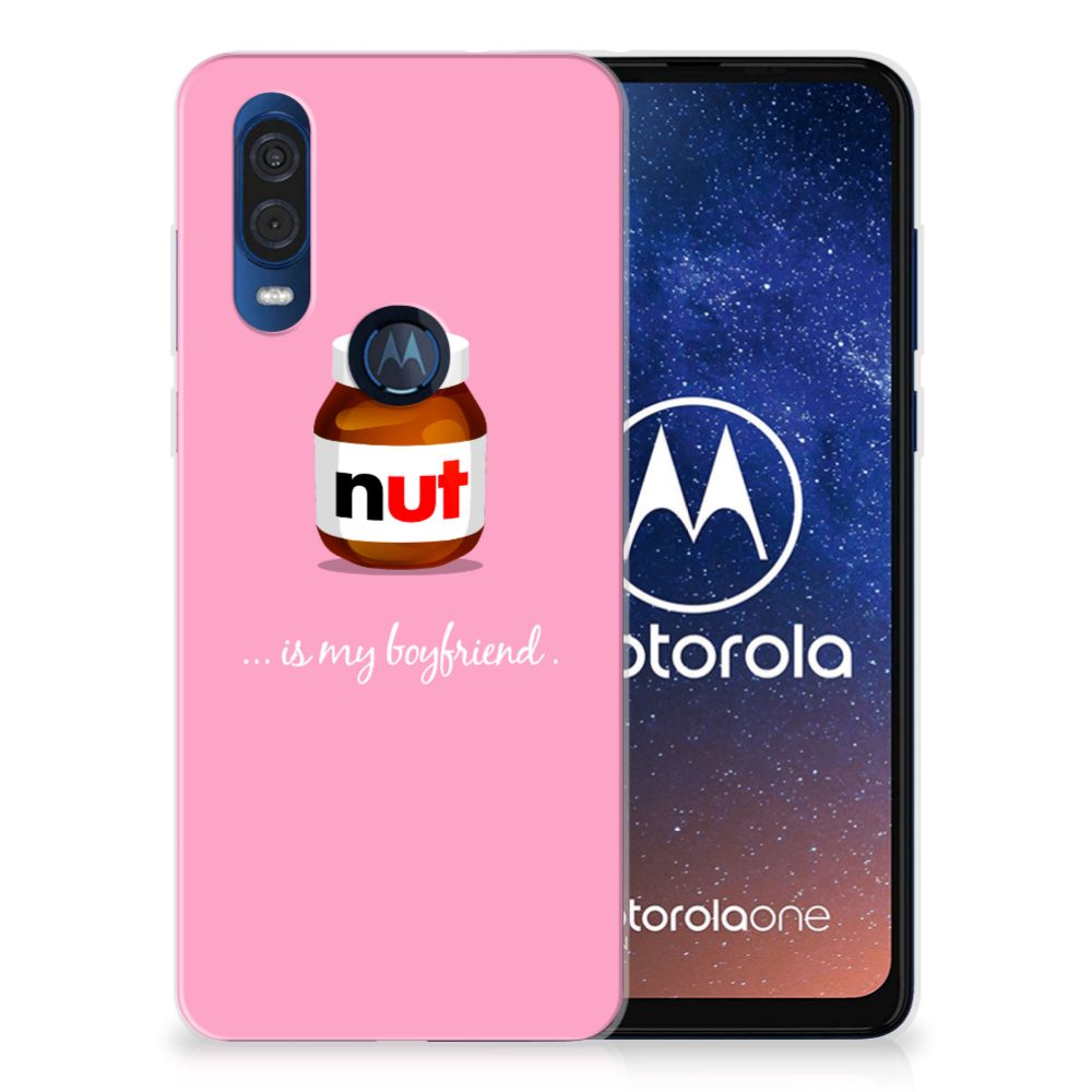 Motorola One Vision Siliconen Case Nut Boyfriend