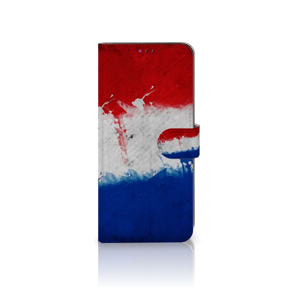 Samsung Galaxy A22 5G Bookstyle Case Nederland met artistiek ontwerp van de Nederlandse vlag.