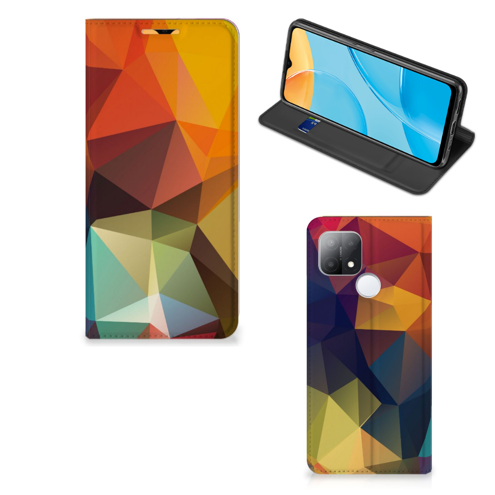 OPPO A15 Stand Case Polygon Color - B2C Telecom