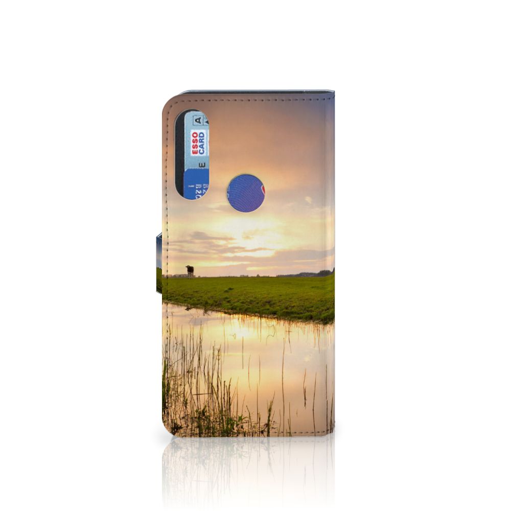 Alcatel 1S 2020 Telefoonhoesje met Pasjes Koe