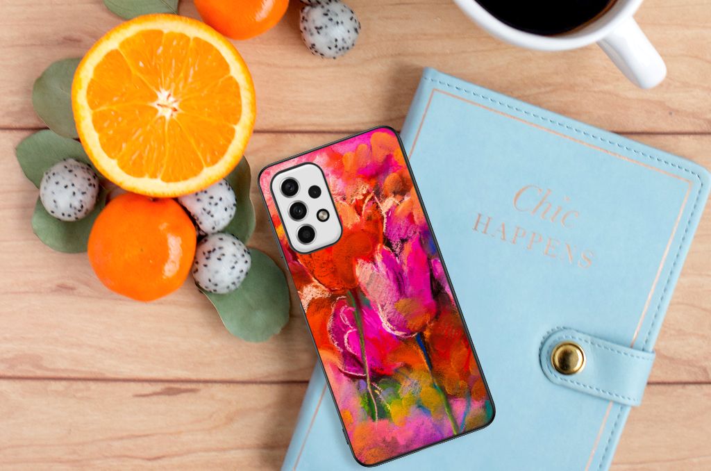 Kleurrijke Telefoonhoesje Samsung Galaxy A23 Tulips B2C Telecom