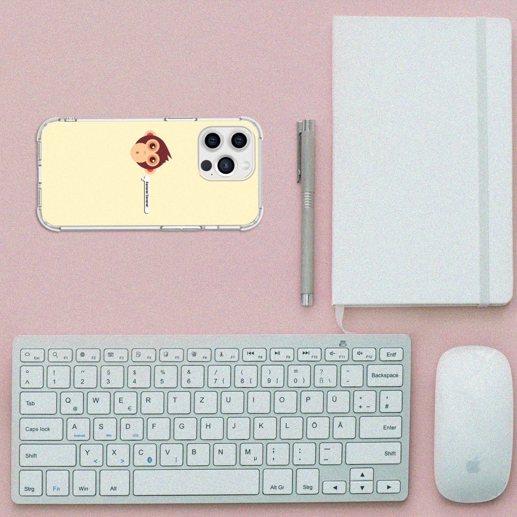 iPhone 13 Pro Max Stevig Bumper Hoesje Monkey - B2C Telecom