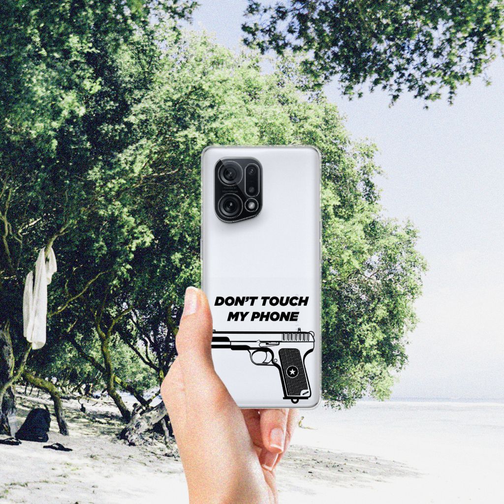 OPPO Find X5 Silicone-hoesje Pistol DTMP B2C Telecom