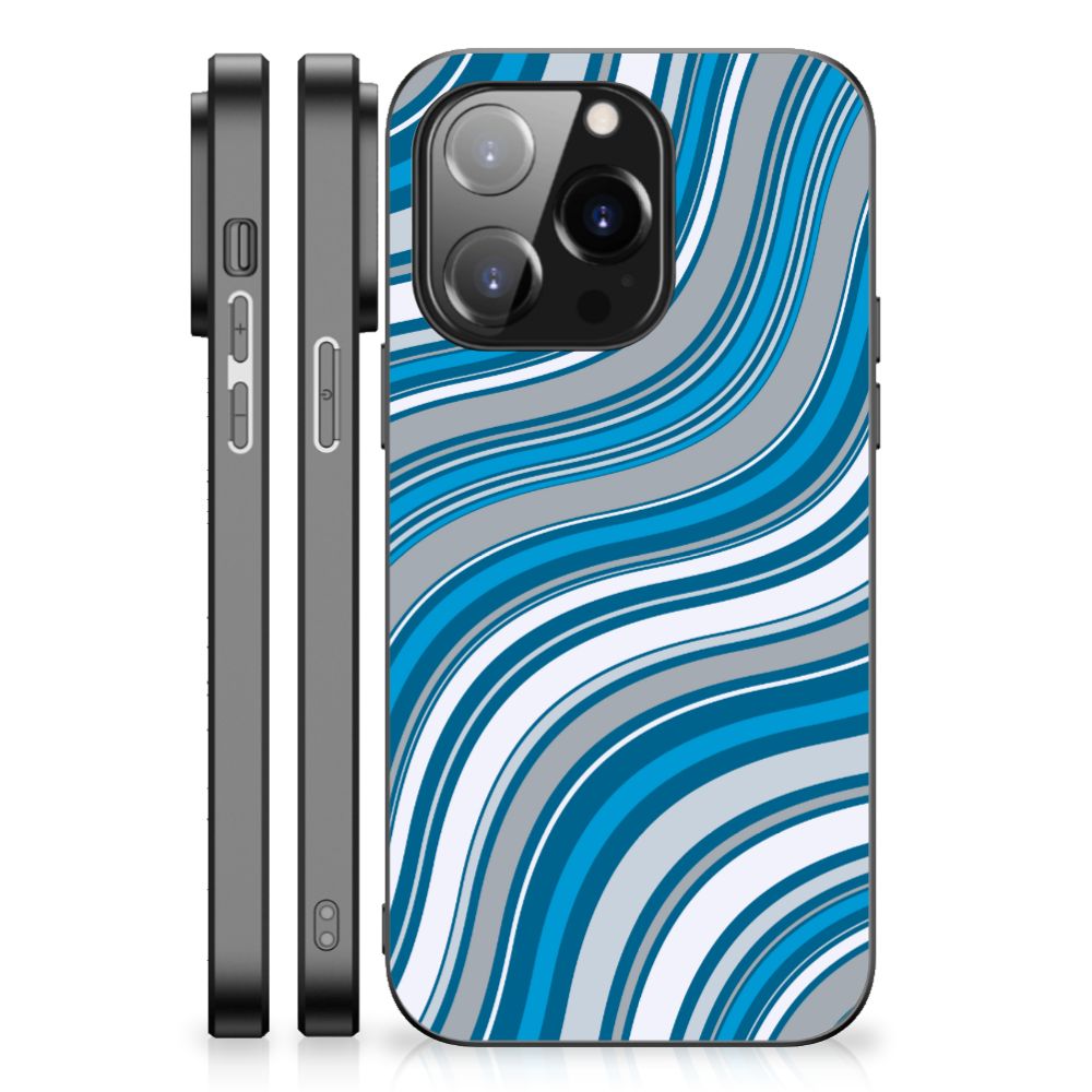 iPhone 14 Pro Back Case Waves Blue B2C Telecom