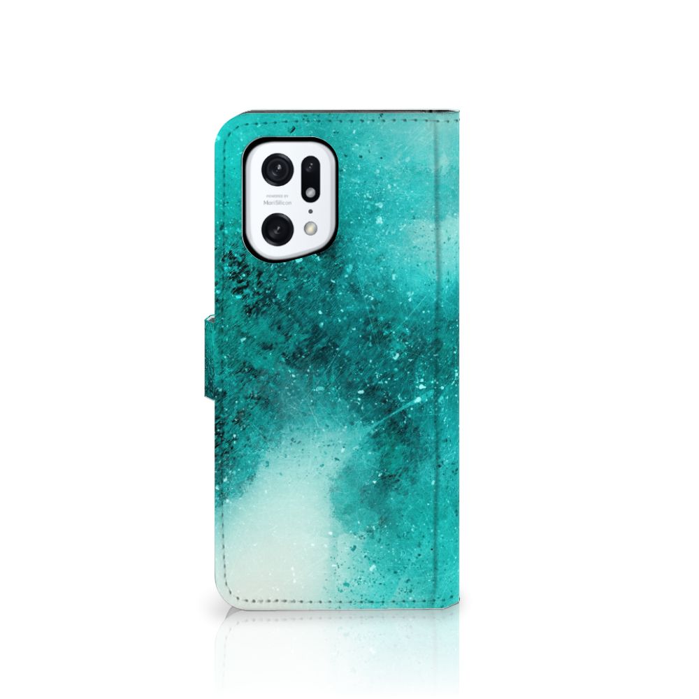 Hoesje OPPO Find X5 Pro Painting Blue