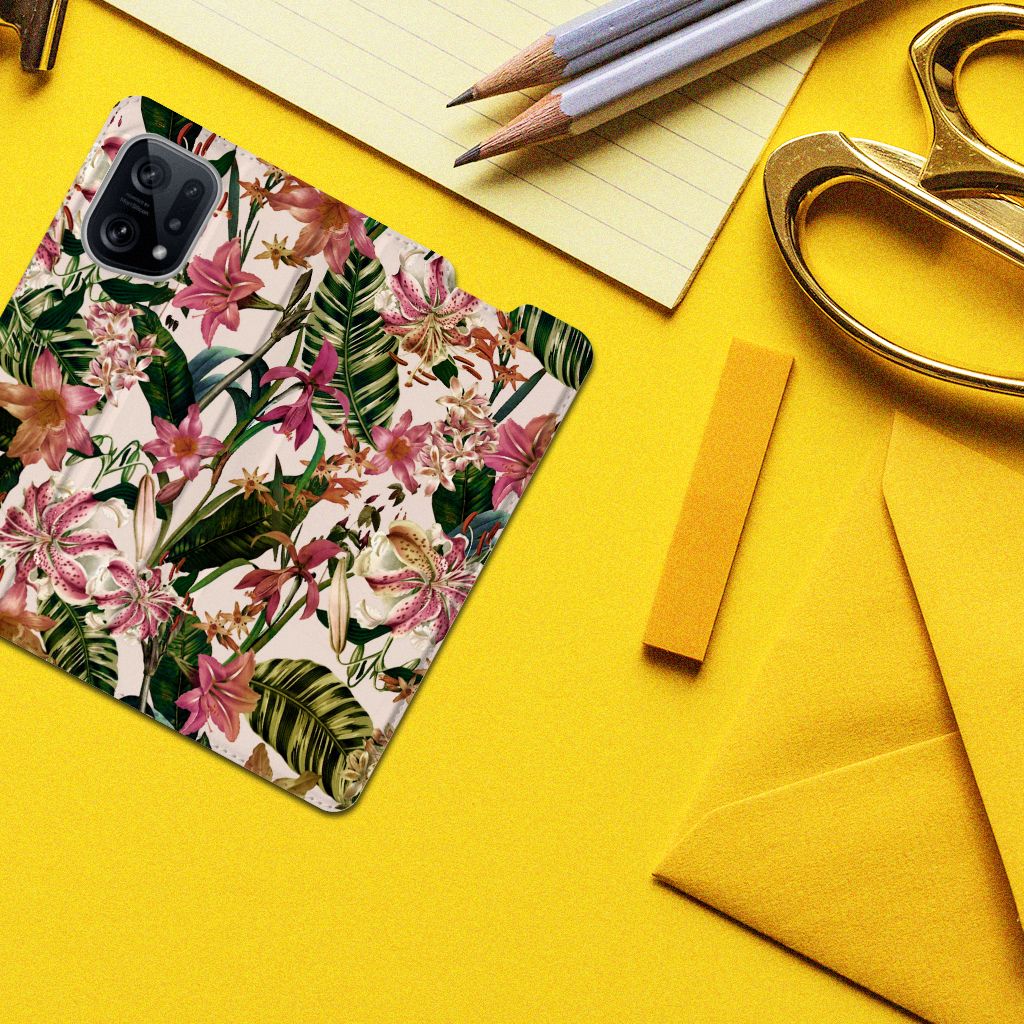 OPPO Find X5 Smart Cover Flowers - B2C Telecom
