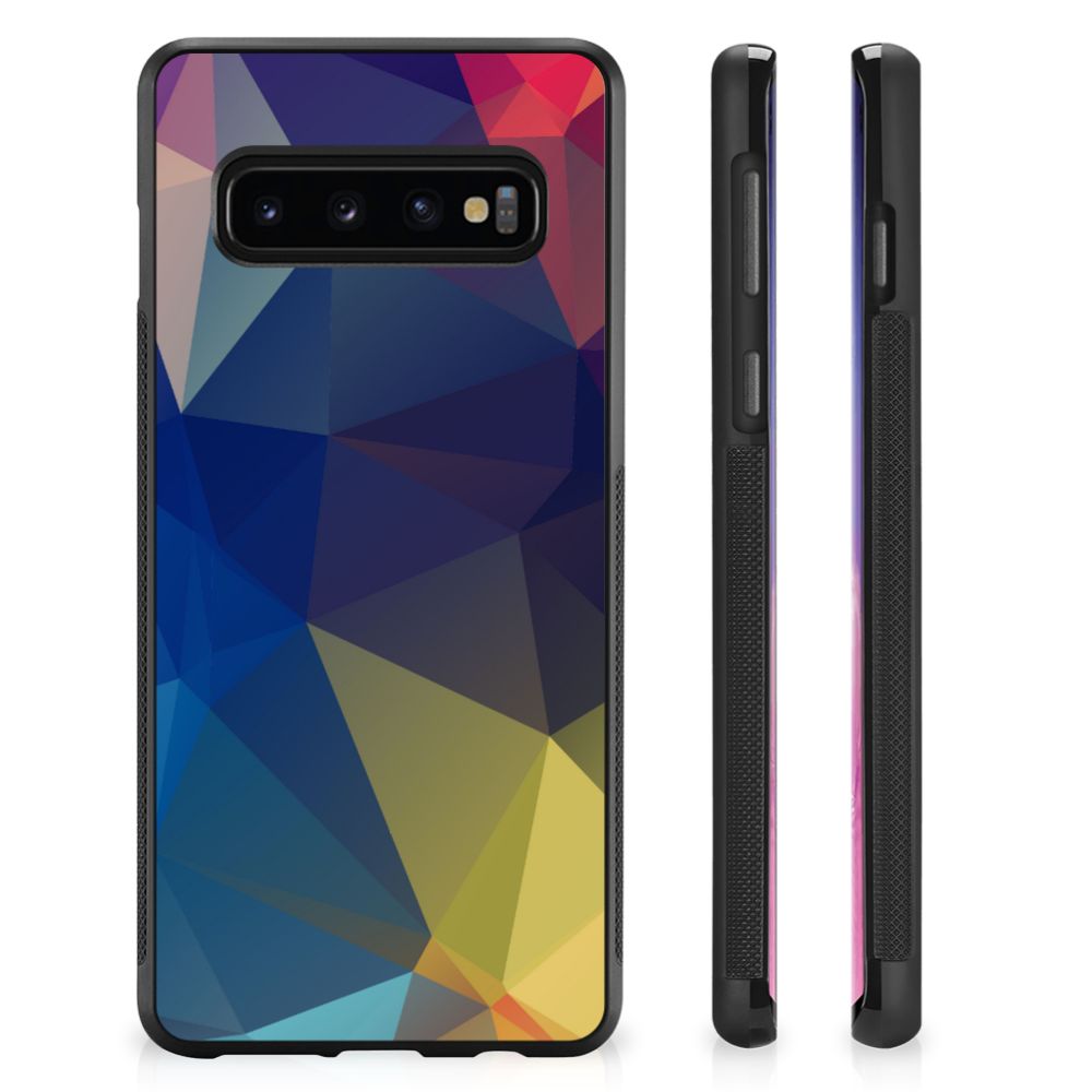 Samsung Galaxy S10+ Grip Case Polygon Dark