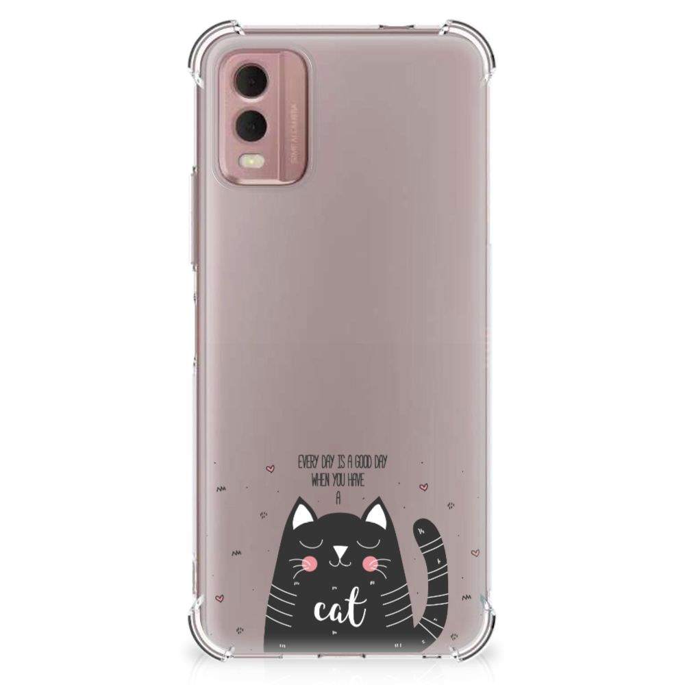 Nokia C32 Stevig Bumper Hoesje Cat Good Day B2C Telecom