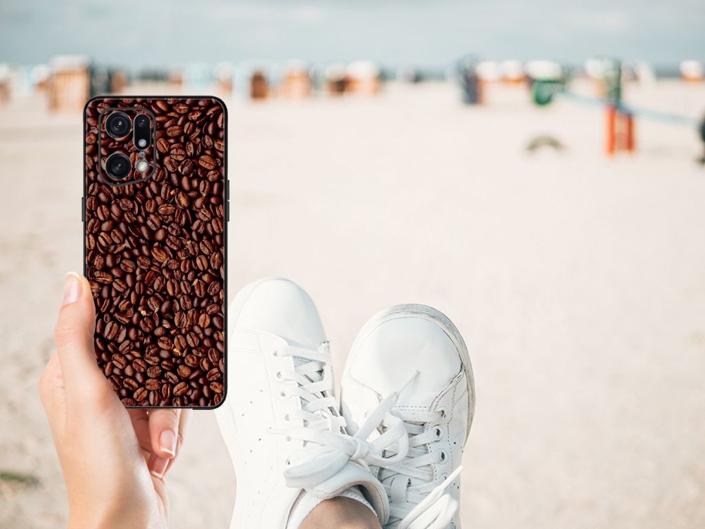 OPPO Find X5 Pro Back Cover Hoesje Koffiebonen B2C Telecom