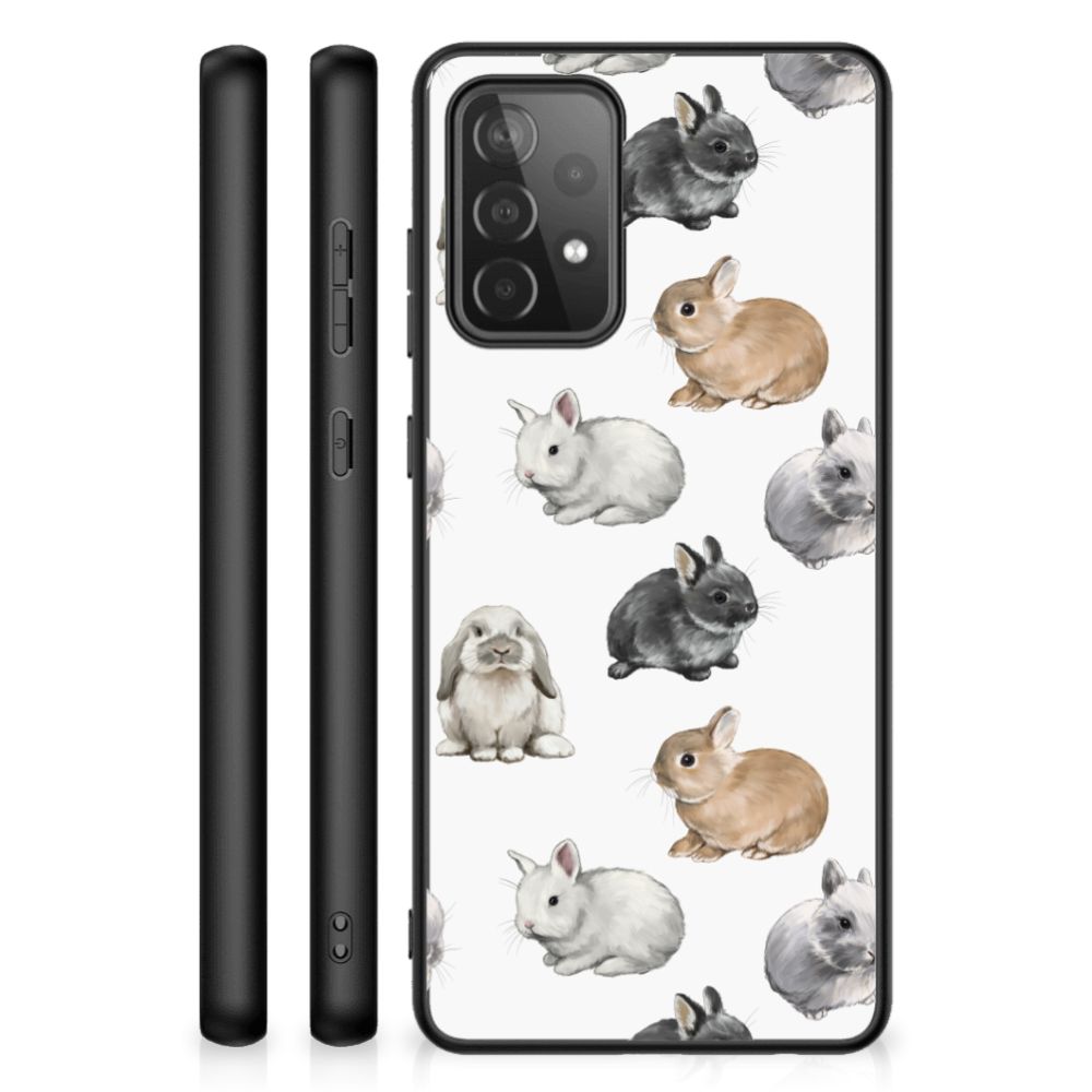 Dierenprint Telefoonhoesje voor Samsung Galaxy A72 (5G/4G) Konijntjes