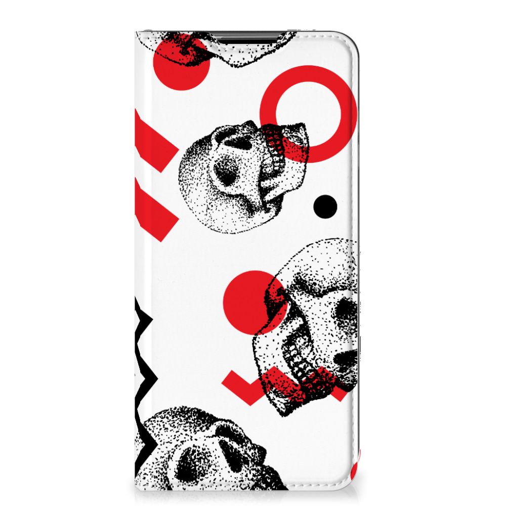 Mobiel BookCase Samsung Galaxy A32 5G Skull Red - B2C Telecom