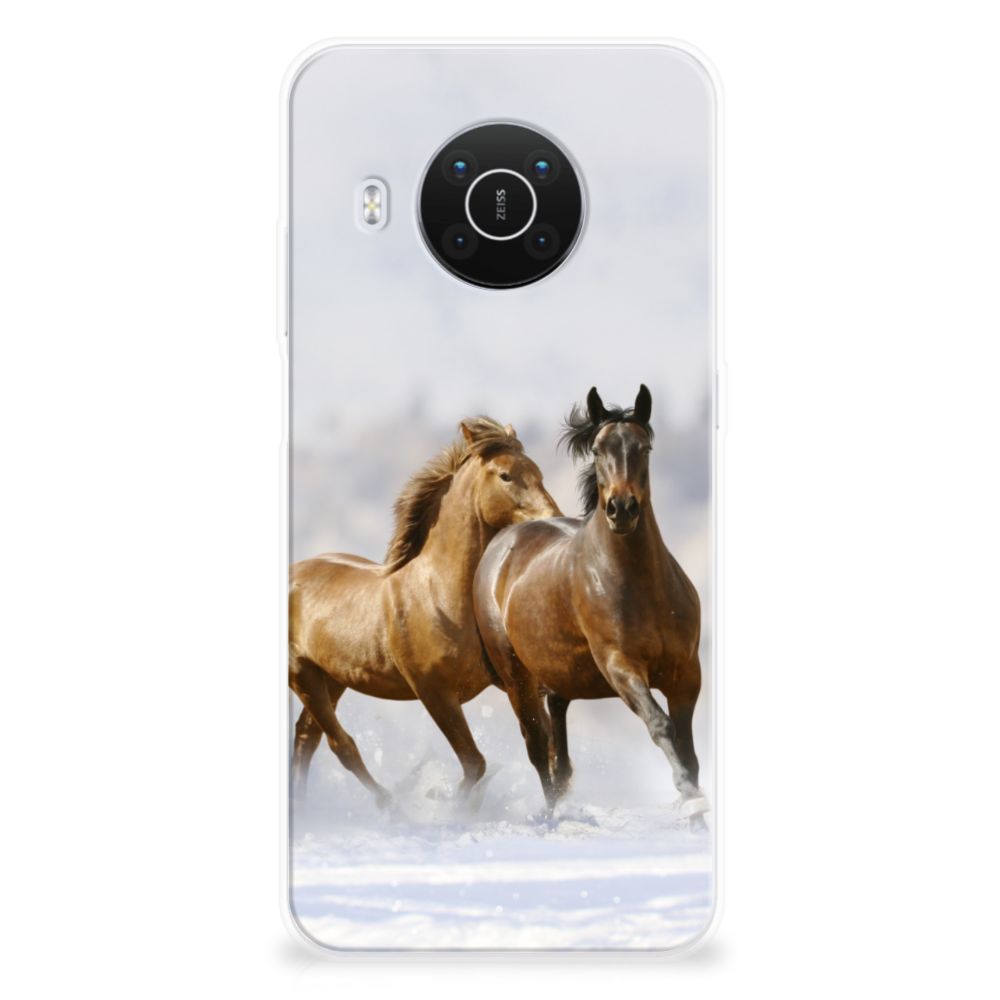 Nokia X10 | X20 TPU Hoesje Paarden