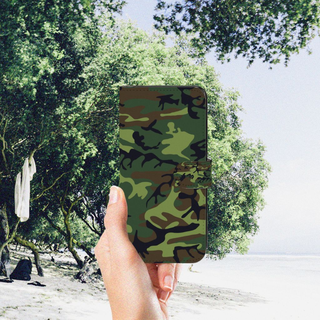 Samsung Galaxy A34 Telefoon Hoesje Army Dark