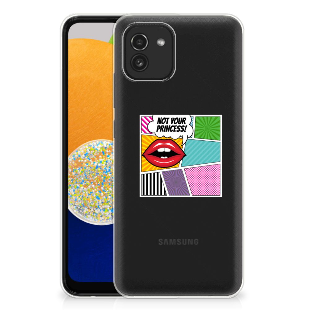 Samsung Galaxy A03 Silicone Back Cover Popart Princess B2C Telecom