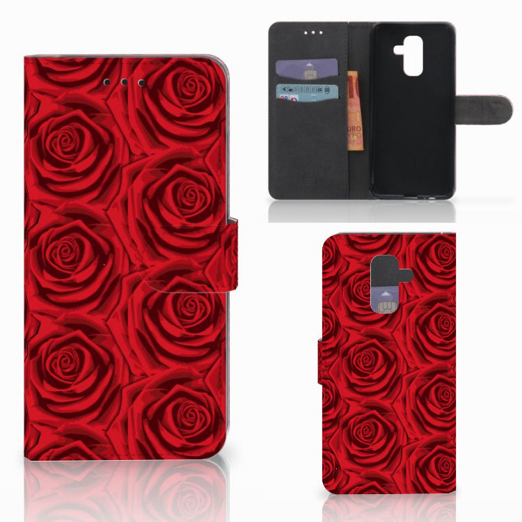 Samsung Galaxy A6 Plus 2018 Hoesje Red Roses