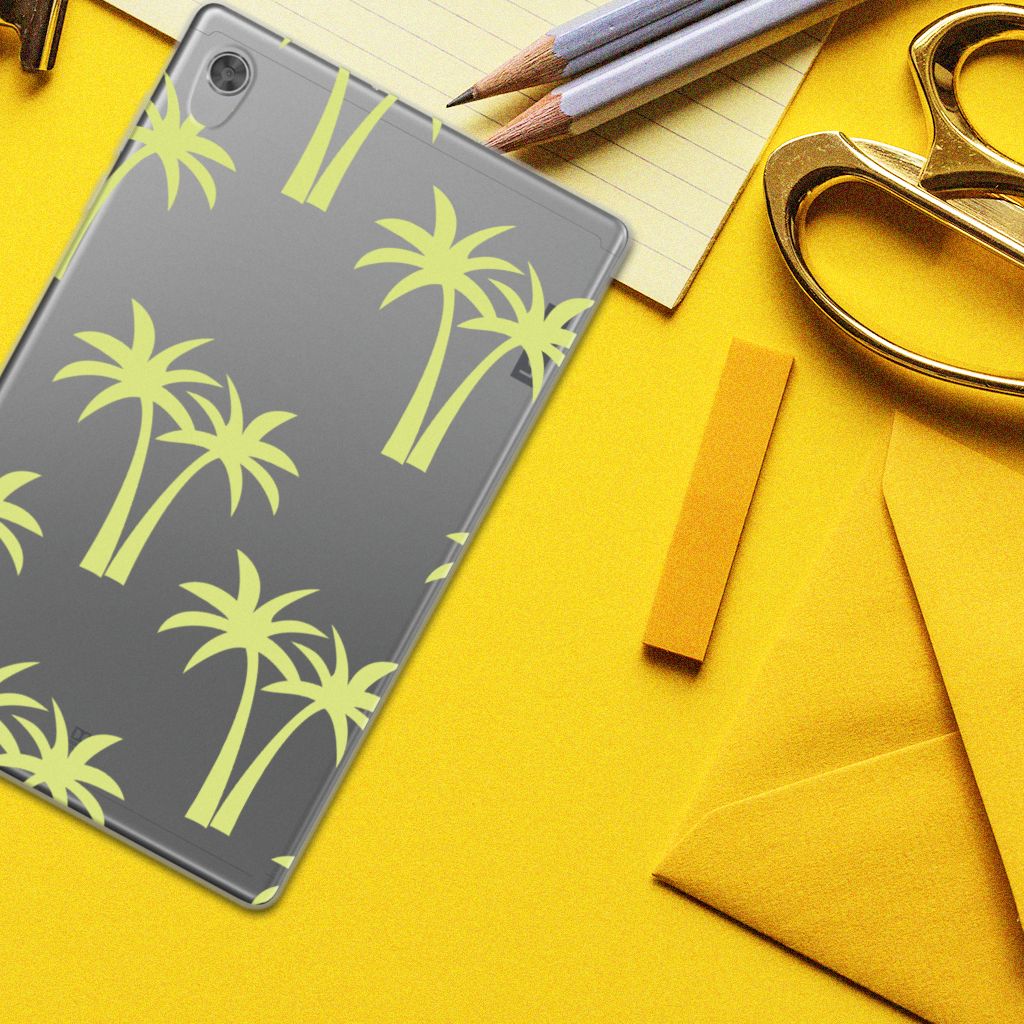 Lenovo Tab M10 HD (2de generatie) Siliconen Hoesje Palmtrees - B2C Telecom