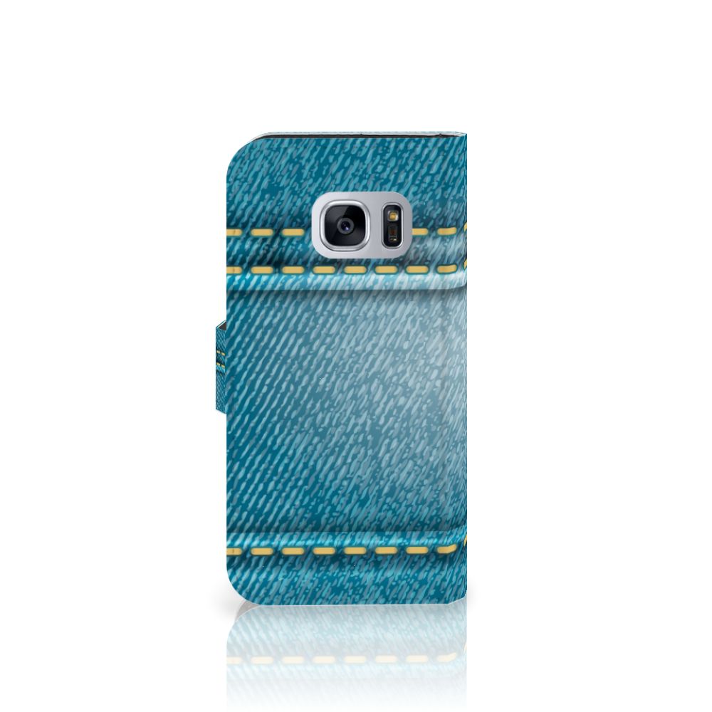 Samsung Galaxy S7 Wallet Case met Pasjes Jeans