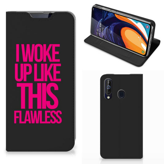 Samsung Galaxy A60 Hoesje met tekst Woke Up - Origineel Cadeau Zelf Maken