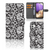 Samsung Galaxy A32 4G Hoesje Black Flowers