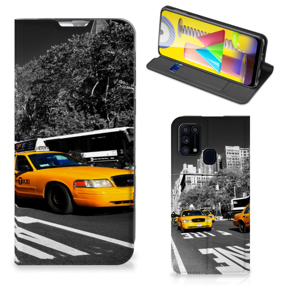 Samsung Galaxy M31 Book Cover New York Taxi - B2C Telecom