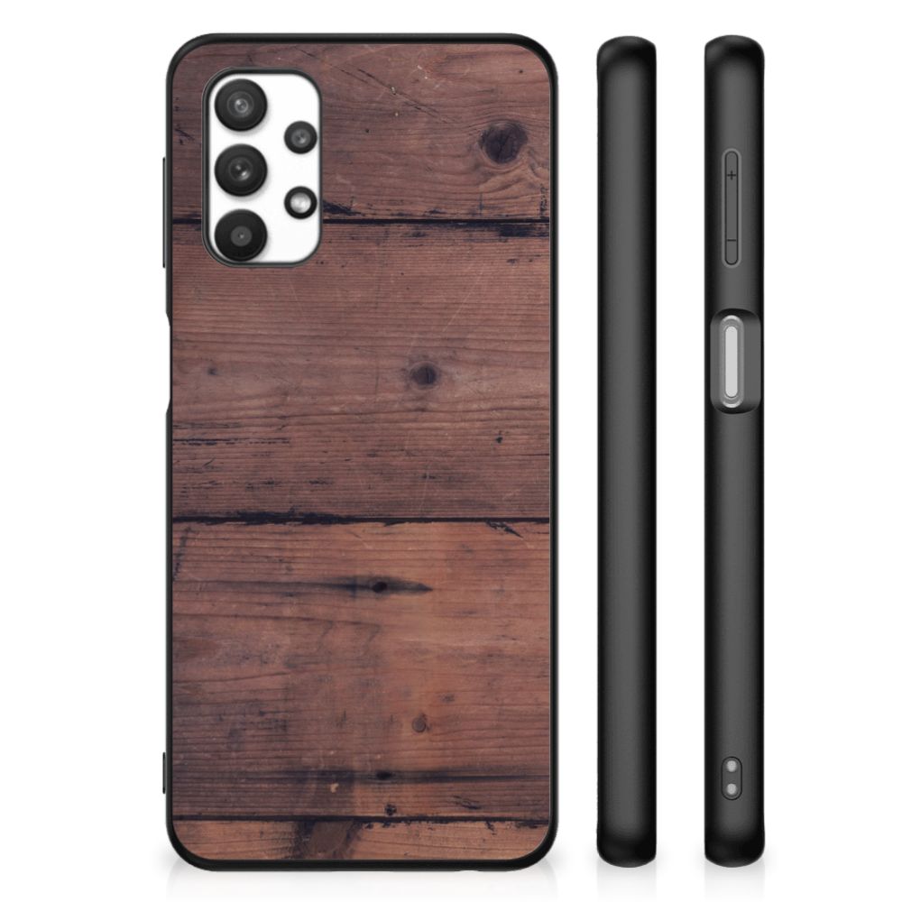 Samsung Galaxy A32 5G Houten Print Telefoonhoesje Old Wood B2C Telecom