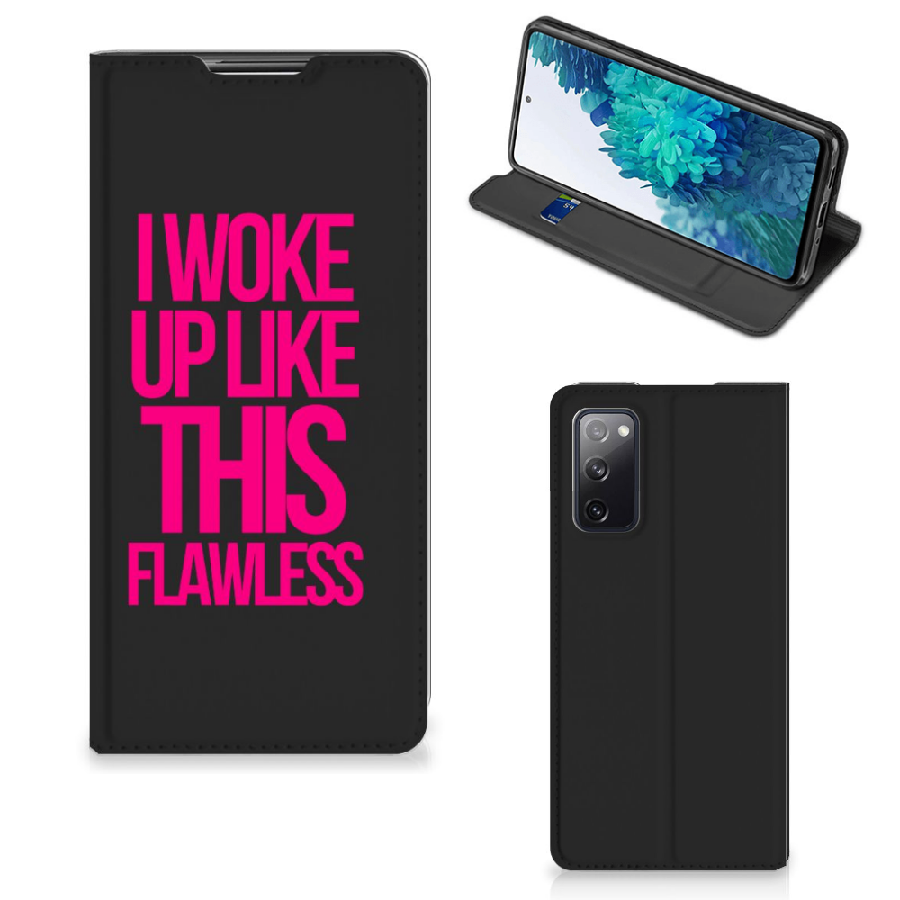 Samsung Galaxy S20 FE Hoesje met tekst Woke Up - Origineel Cadeau Zelf Maken - B2C Telecom