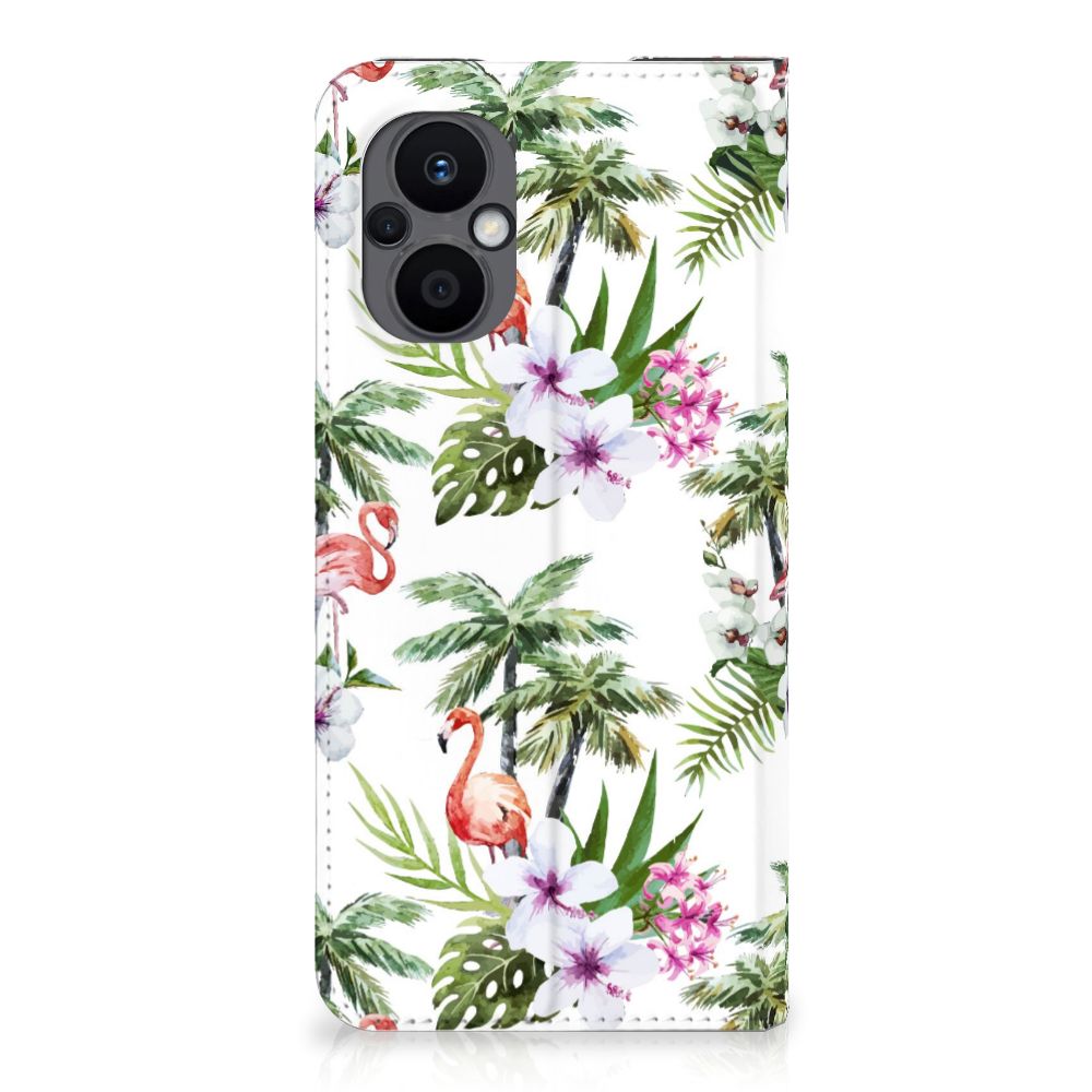 OPPO Reno8 Lite Hoesje maken Flamingo Palms - B2C Telecom