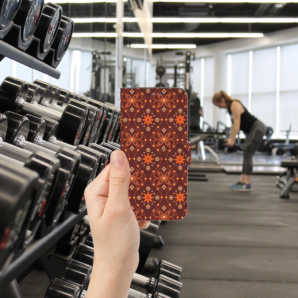 OPPO Reno6 5G Telefoon Hoesje Batik Brown
