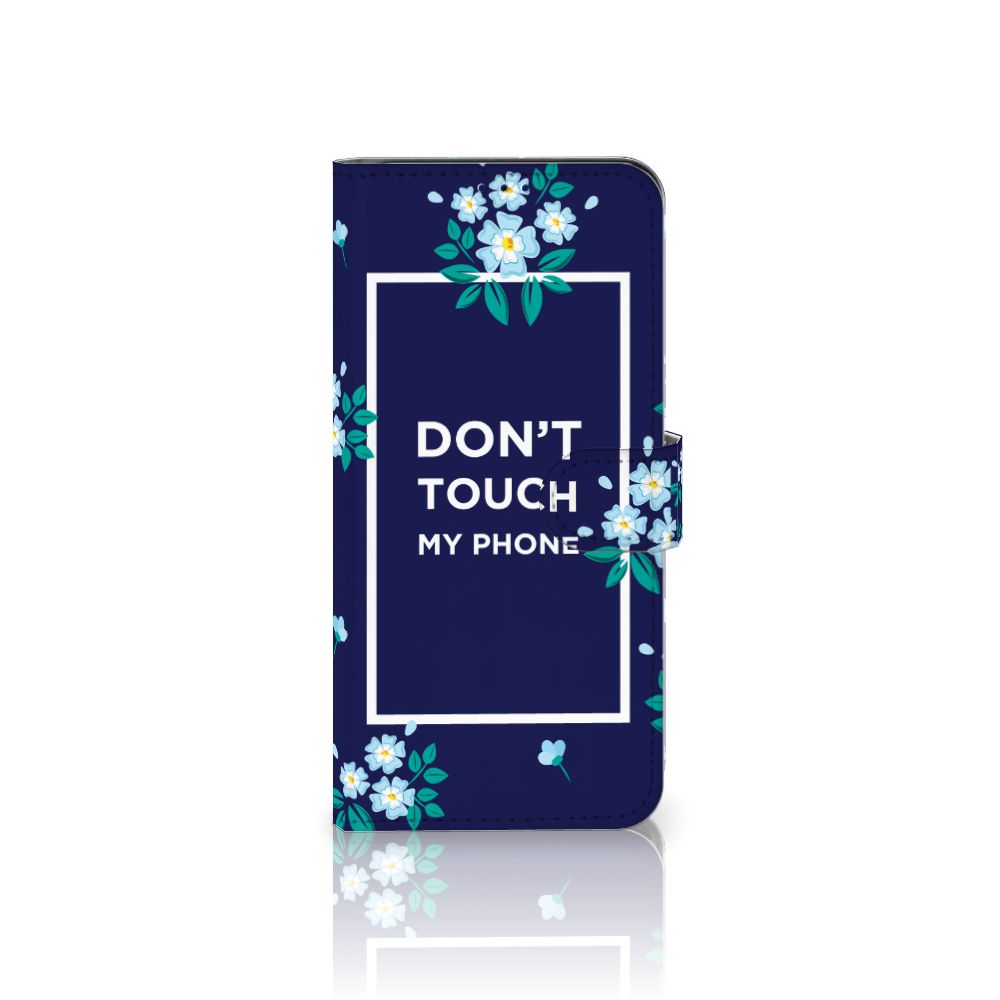 Xiaomi Poco X4 Pro 5G Portemonnee Hoesje Flowers Blue DTMP