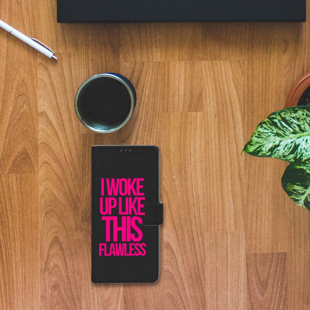 Samsung Galaxy Note20 Ultra Hoesje met naam Woke Up - Origineel Cadeau Zelf Maken